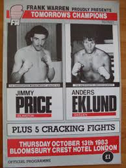 Jimmy Price Boxing Career DVDs